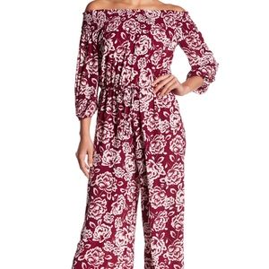 NWT Bebop Off the Shoulder Jumpsuit
